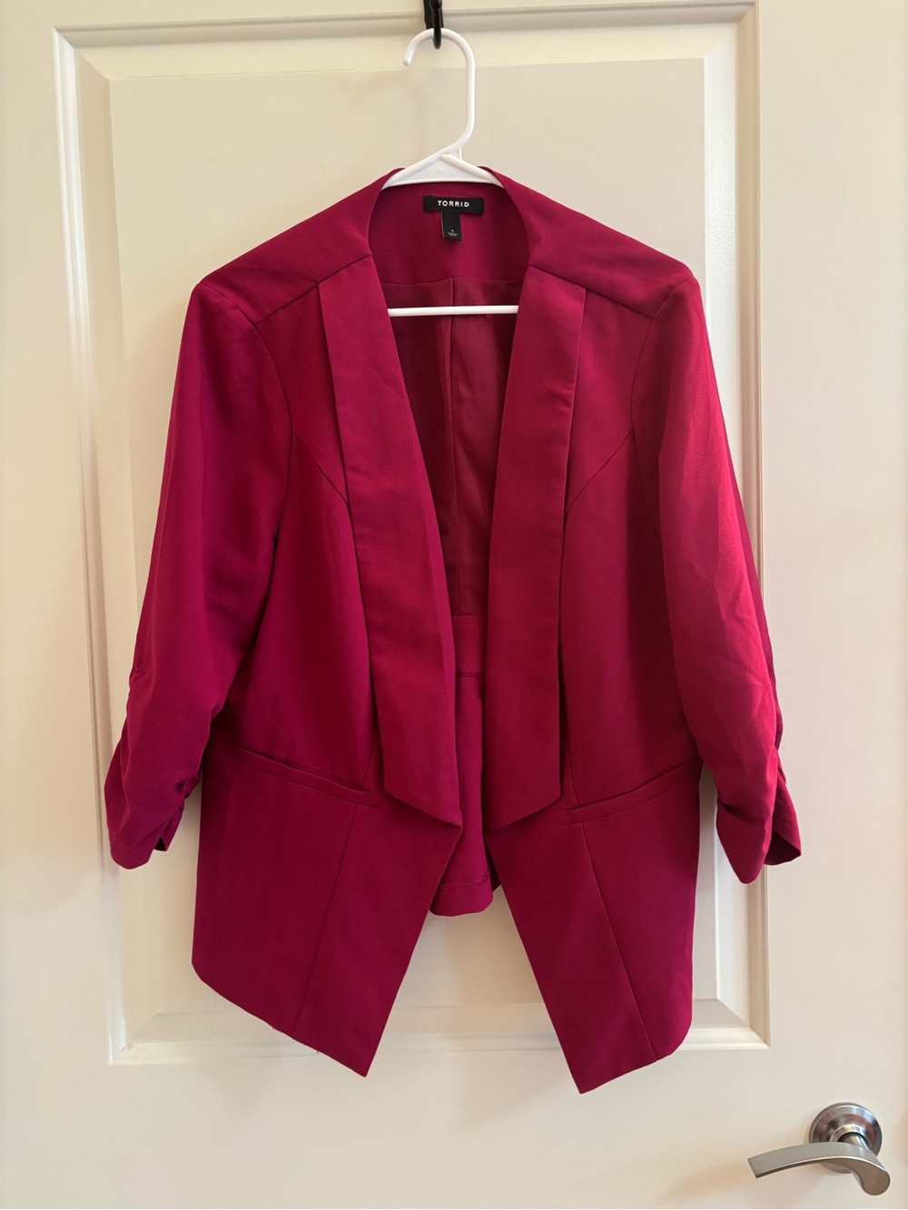 Torrid Magenta Open-Front Blazer Jacket
